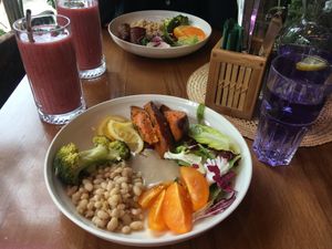 sweet potato bow at GRÜN in St Petersburg