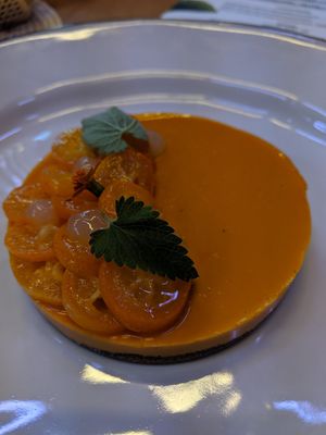 Even the rind is edible!  This was so delicious... at GRÜN in St Petersburg