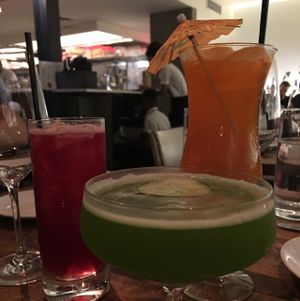 imaginative veg juice based cocktails at Dirt Candy in New York City