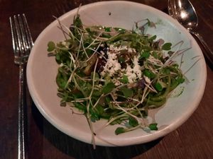 Kale spaghetti at Dirt Candy in New York City