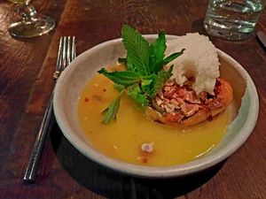 Thai-style stuffed pepper at Dirt Candy in New York City