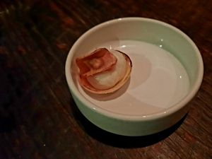 Parsnip tartlet at Dirt Candy in New York City