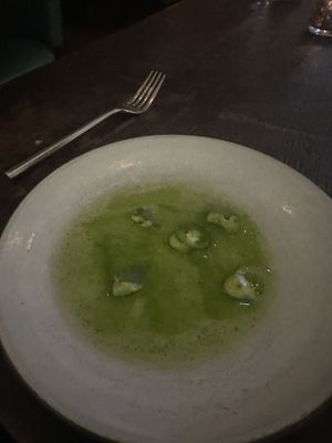 Bell and Serrano peppers  at Dirt Candy in New York City