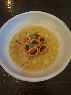  Carrot ceviche at Dirt Candy in New York City