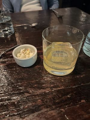 Popcorn old fashioned  at Dirt Candy in New York City