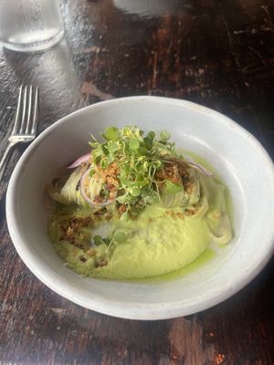 Green bean and pasta- most satiating dish!  at Dirt Candy in New York City