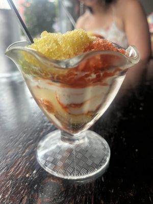 Pepper sorbet and some interesting flavors   at Dirt Candy in New York City