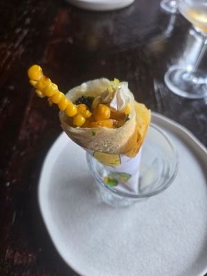 corn crepe - my absolute favorite! at Dirt Candy in New York City