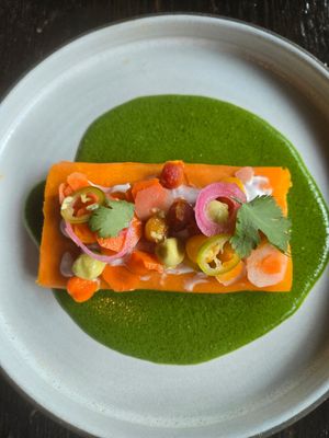 carrot tamale - soooo good at Dirt Candy in New York City