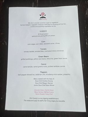  at Dirt Candy in New York City