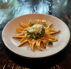  Squash blossom at Dirt Candy in New York City