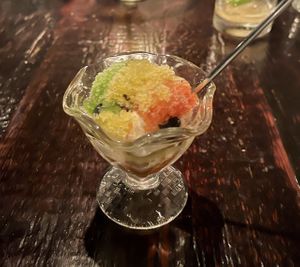 Pepper shaved ice cream  at Dirt Candy in New York City