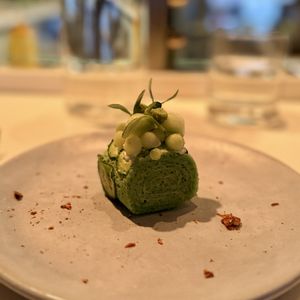 Cucumber cake  at Dirt Candy in New York City
