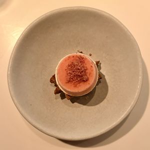 Artichoke caramel with guava  at Dirt Candy in New York City