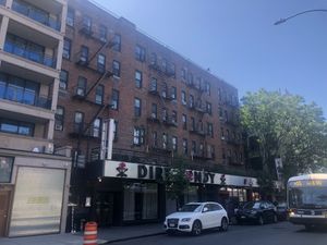 Outside the cafe.  at Dirt Candy in New York City