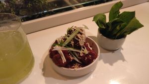 This take on Korean chicken was delicious at Dirt Candy in New York City