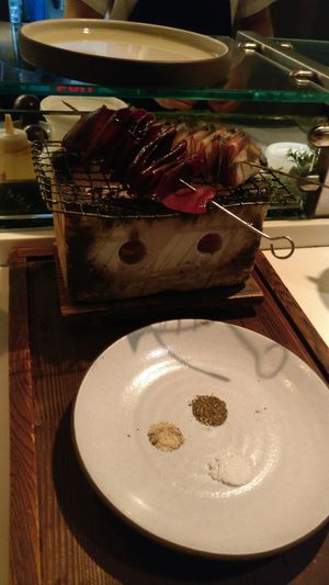 Grill your own skewer at Dirt Candy in New York City