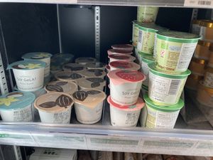 Soy ice creamm  at Bio c' Bon in Fujisawa