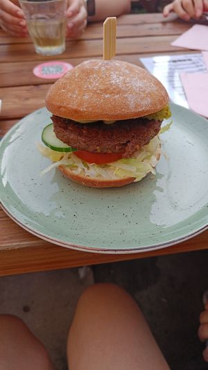 Gluten free burger buns at Vegan Heroes in Eindhoven