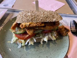 Chicken sandwich   at Vegan Heroes in Eindhoven