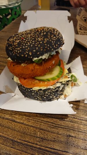 Burger of the Month: mock fish burger at Vegan Heroes in Eindhoven