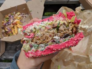 Burger at Vegan Heroes in Eindhoven