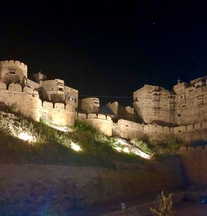 View from outdoor, rooftop dining area. at Jaisal Italy in Jaisalmer