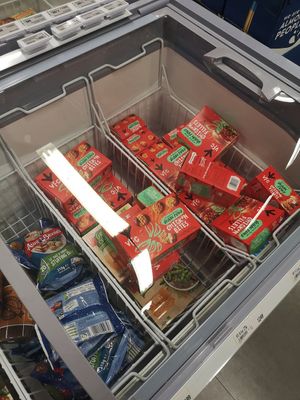 Frozen meals/ meat substitutes at Netto in Akureyri