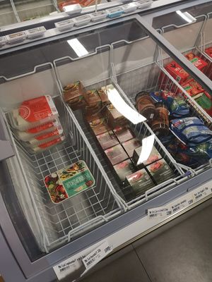 Frozen meals/ meat substitutes at Netto in Akureyri