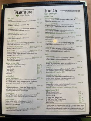 Menu   at Plantitude in Ladysmith