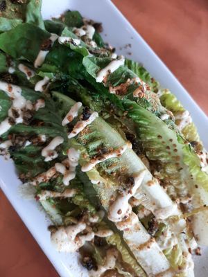 Ceasar salad with grilled capers at Plantitude in Ladysmith