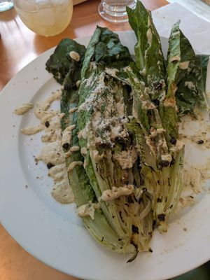 Grilled Caesar with crispy capers at Plantitude in Ladysmith