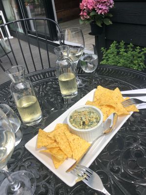 Spinach and artichoke dip!  at Plantitude in Ladysmith