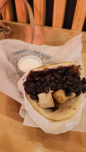 Vegan Tropical Arepa at Bien Me Sabe in Chicago