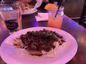 Vegan mushroom poutine  at Leopold's Tavern in Winnipeg