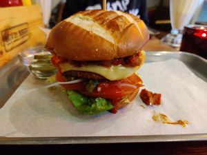 Earth Wind and Fire burger at Bath St. Burger in Glasgow
