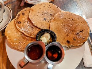 Blueberry pancakes at High Note Cafe in Boise