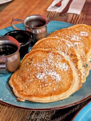 Blueberry Pancakes at High Note Cafe in Boise