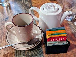 Hot tea 🍵 at High Note Cafe in Boise