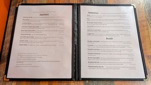 Menu, 27 October 2024 at High Note Cafe in Boise