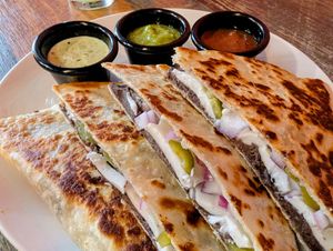 Black Bean Quesadilla at High Note Cafe in Boise