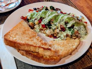 High Note Potatoes with Toast at High Note Cafe in Boise