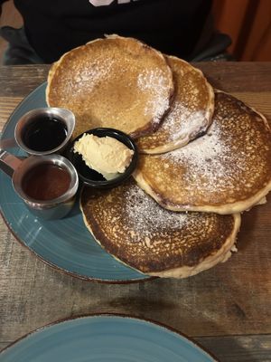 Blueberry pancakes  at High Note Cafe in Boise