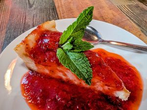 Strawberry Cheesecake at High Note Cafe in Boise