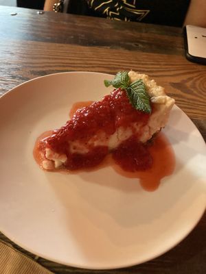 Strawberry cheesecake  at High Note Cafe in Boise
