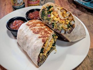 Breakfast Burrito at High Note Cafe in Boise