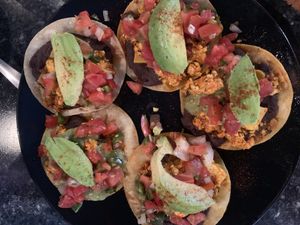 Vegan breakfast tacos at High Note Cafe in Boise