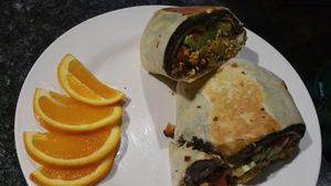 Breakfast burrito. at High Note Cafe in Boise
