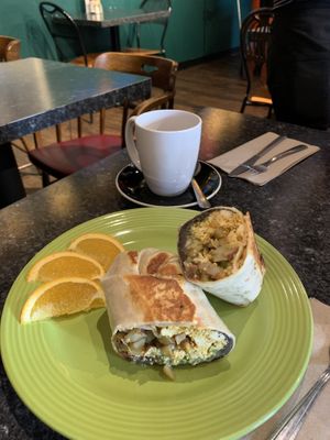 Breakfast Burrito at High Note Cafe in Boise