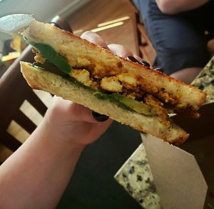 Breakfast sandwich at High Note Cafe in Boise